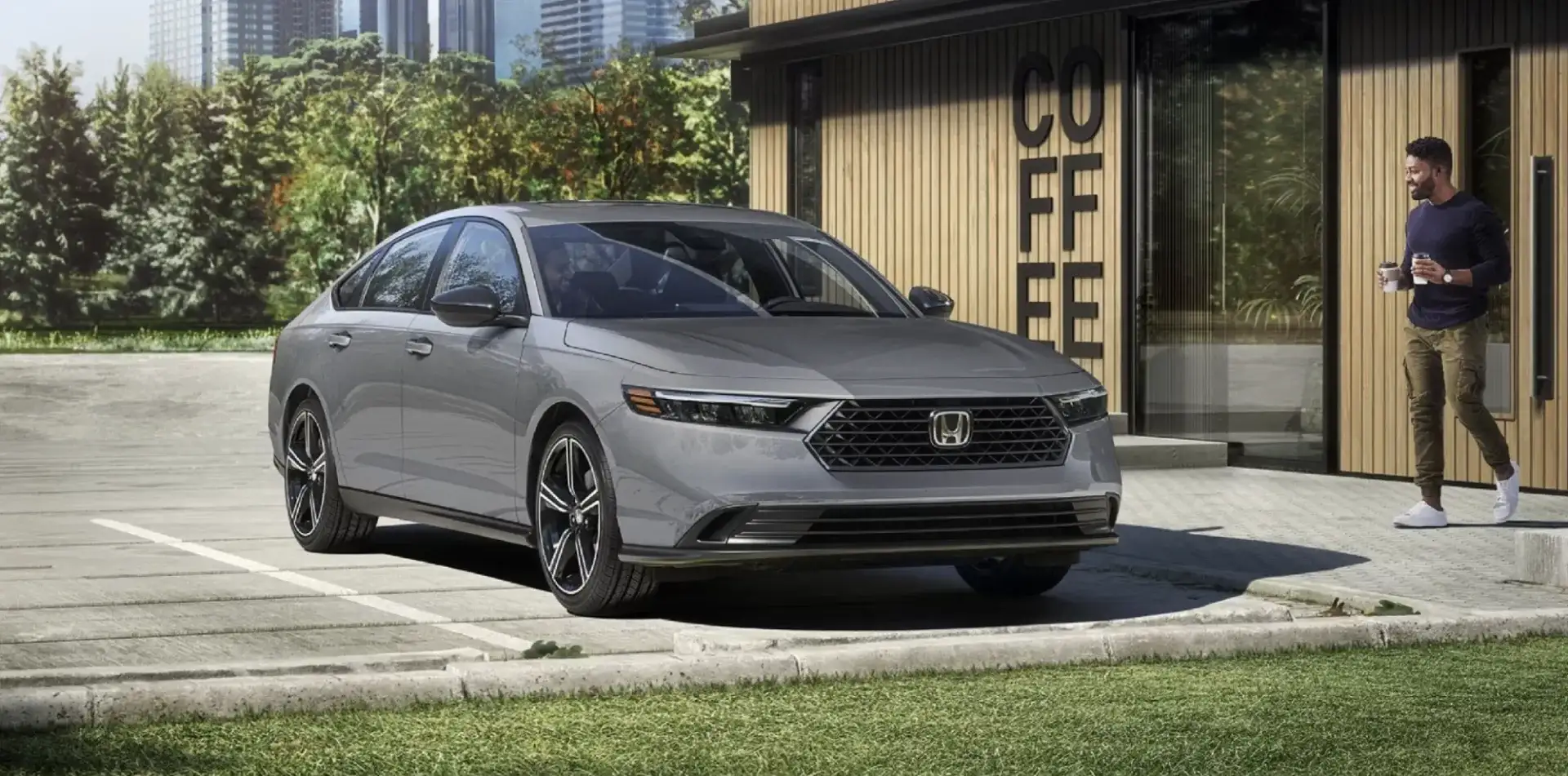 The 2026 Honda Accord Sport Hybrid shown in Urban Gray Pearl