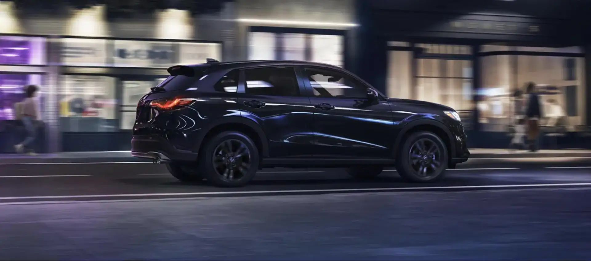 2026 Honda HR-V Sport shown in Crystal Black Pearl