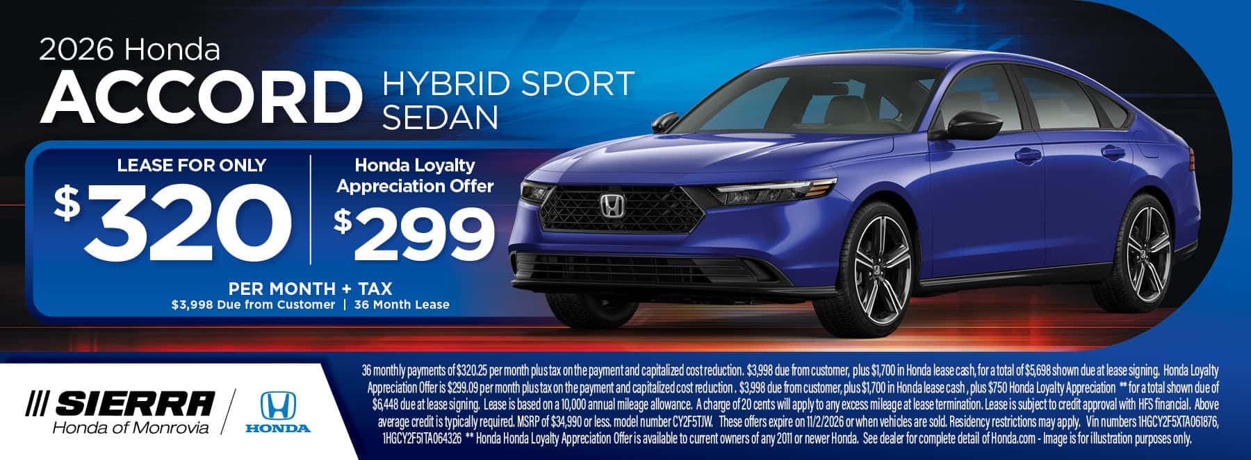Accord Hybrid Sport Sedan October Special