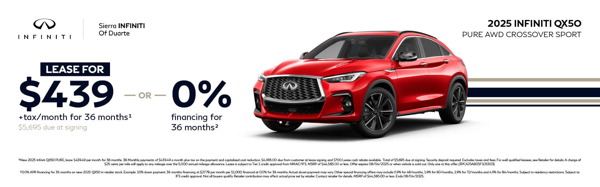 QX50 Desktop Offer