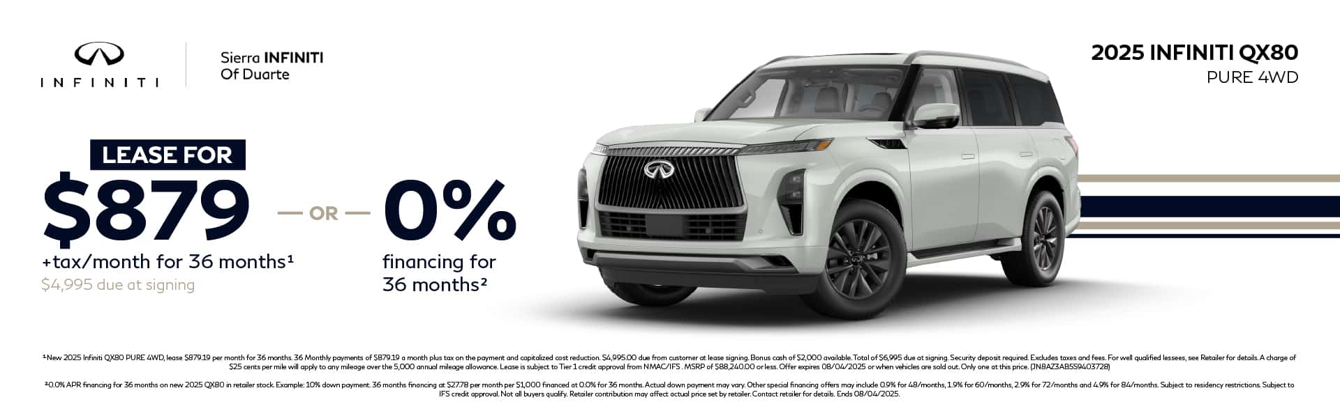 QX80 Desktop Offer