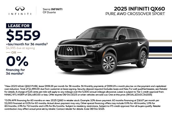 2025 INFINITI QX60 PURE AWD CROSSOVER Sport