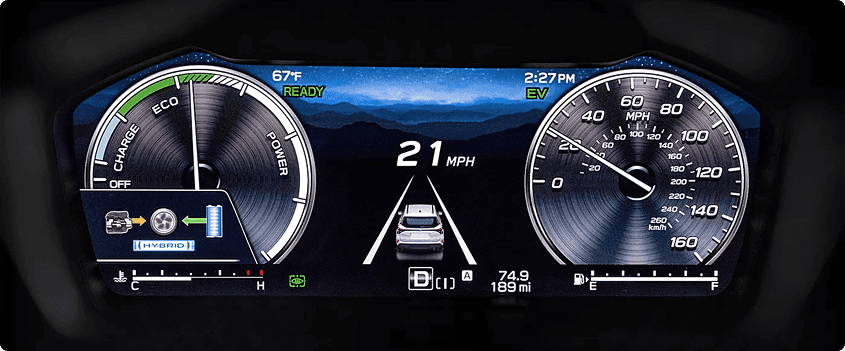 Standard Fully Digital Instrument Cluster