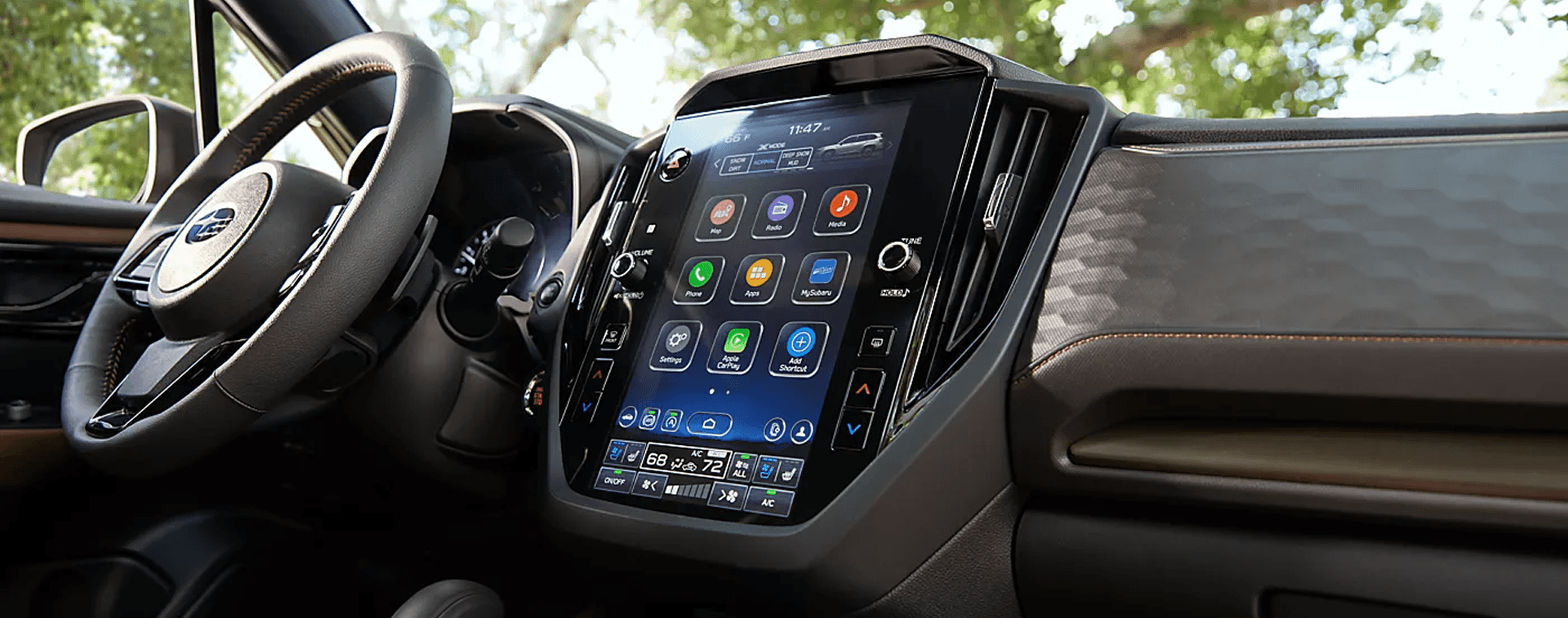 Subaru Multimedia System with Wireless Apple CarPlay and Android Auto
