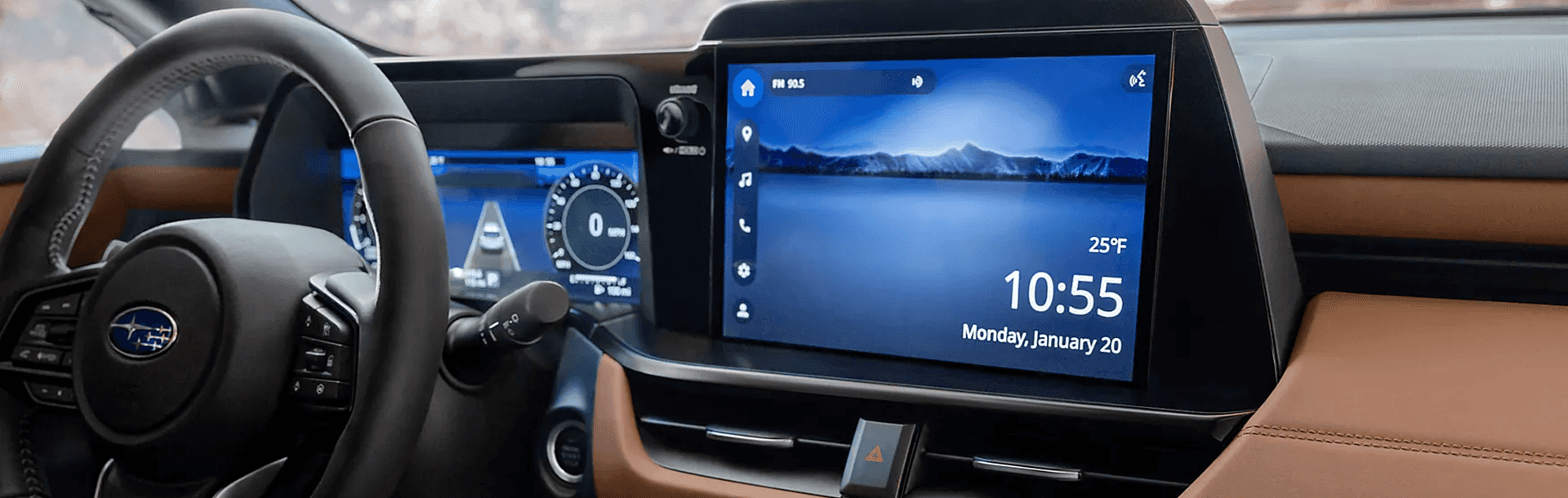 Subaru Multimedia System with New Standard 12.1-Inch Touchscreen