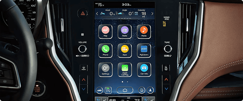 Subaru Multimedia System with Wireless Apple CarPlay and Android Auto