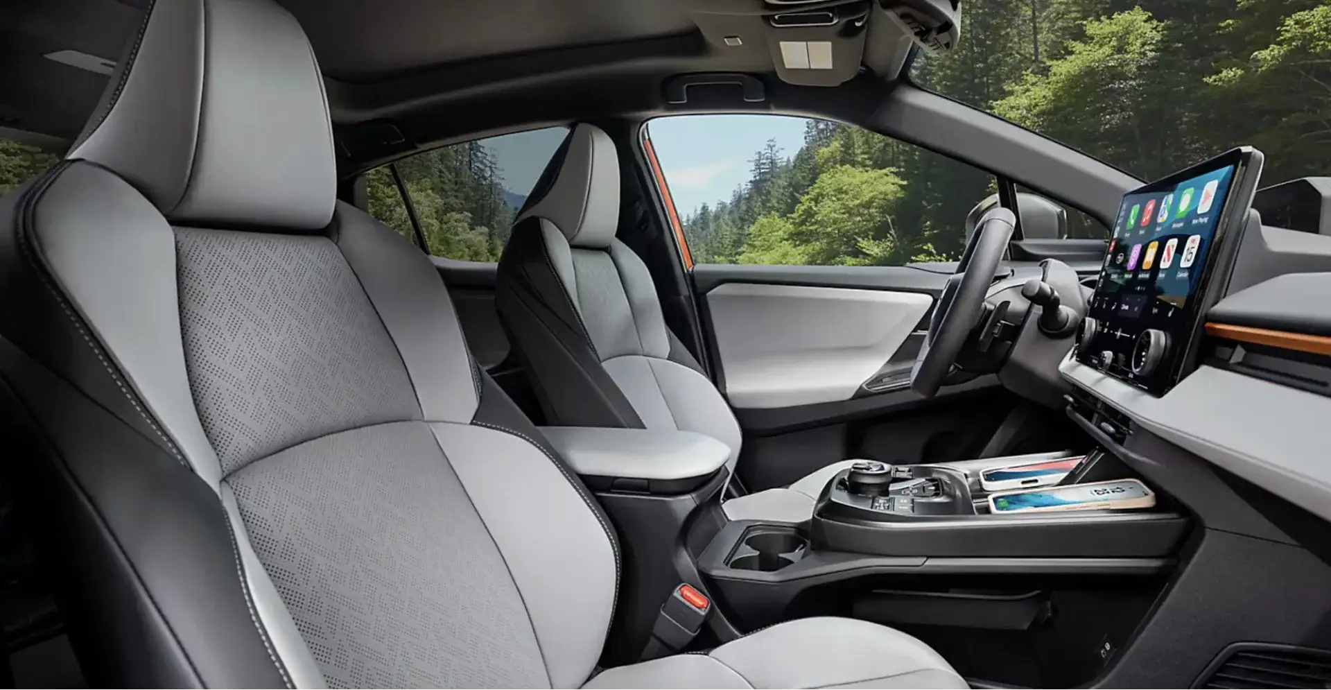 The 2026 Subaru Uncharted GT interior shown in Gray StarTex