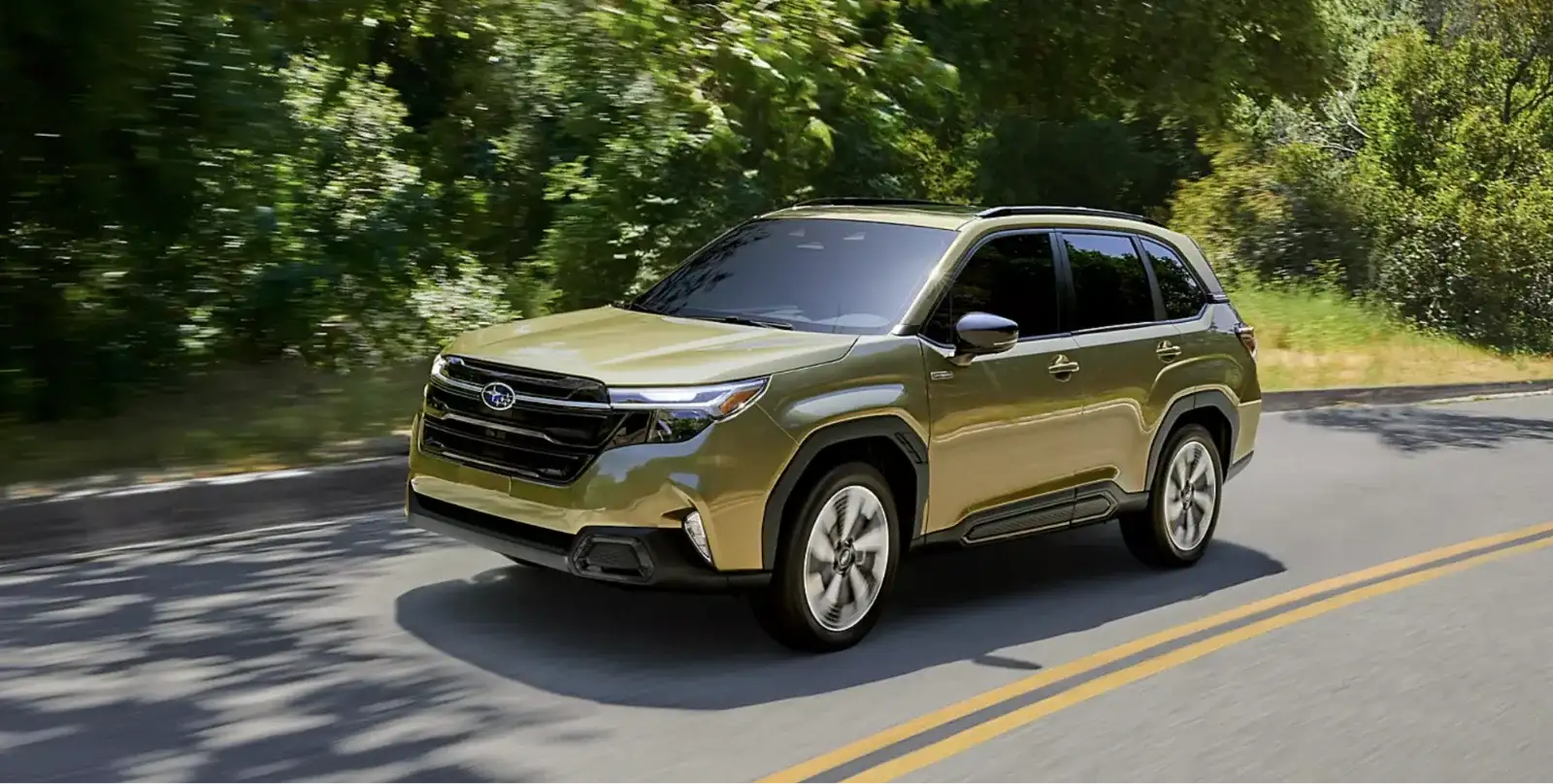 The 2026 Subaru Forester Hybrid in Autumn Green Metallic