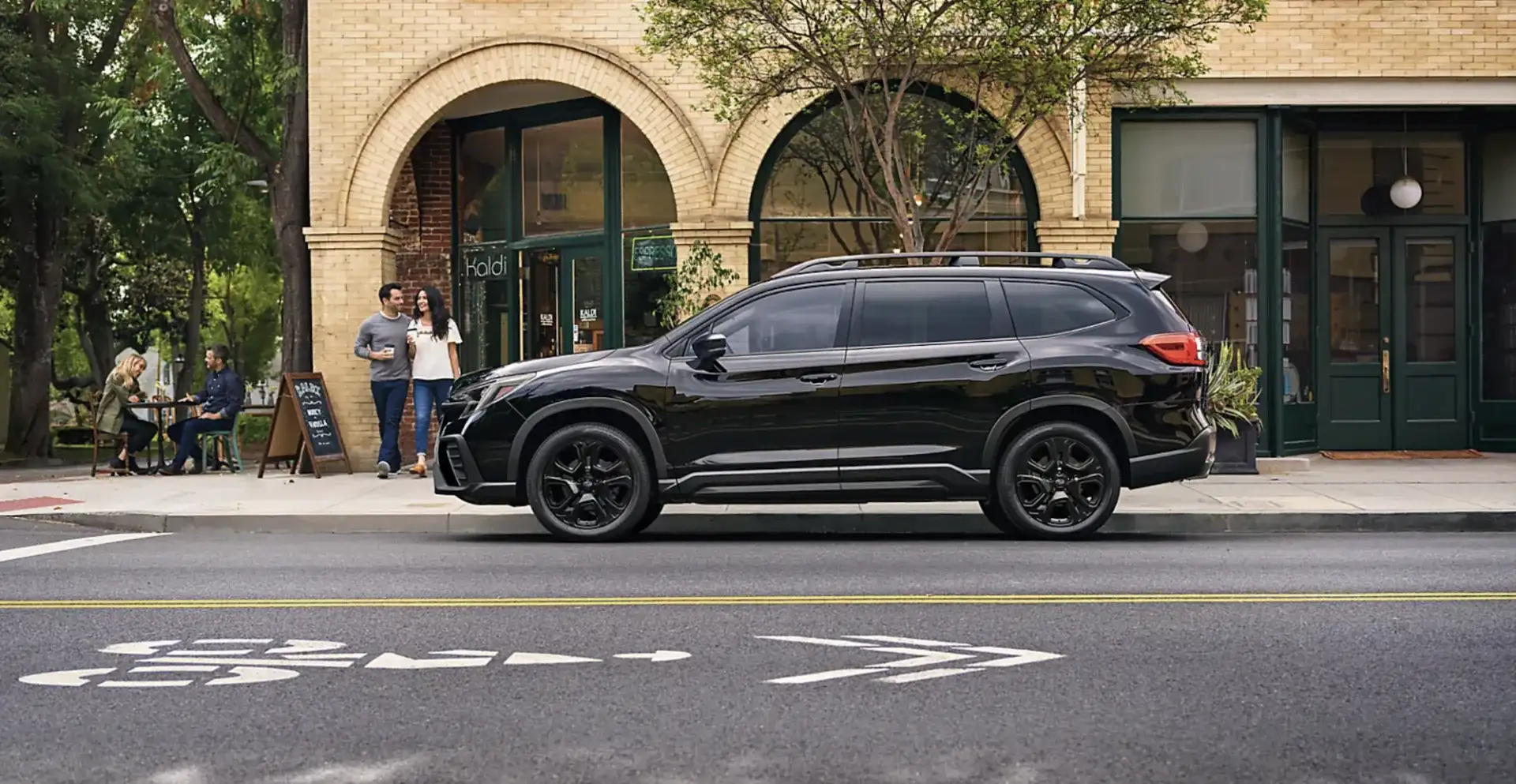 The 2026 Subaru Ascent Onyx Edition Touring shown in Crystal Black Silica