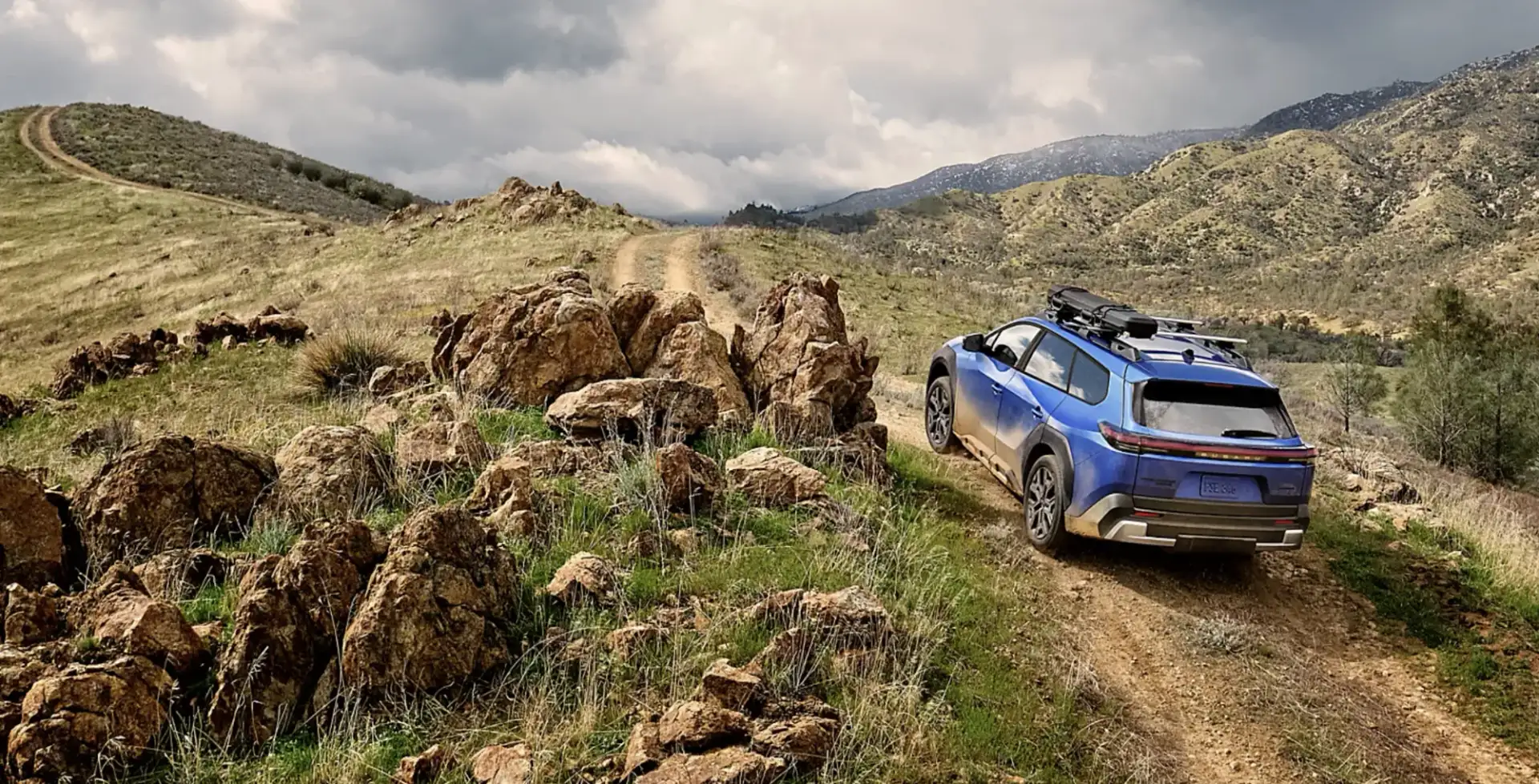 The 2026 Subaru Trailseeker Limited shown in Daybreak Blue Pearl with accessory and aftermarket equipment