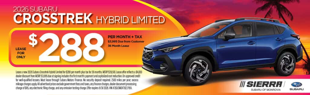 aug crosstrek hybrid