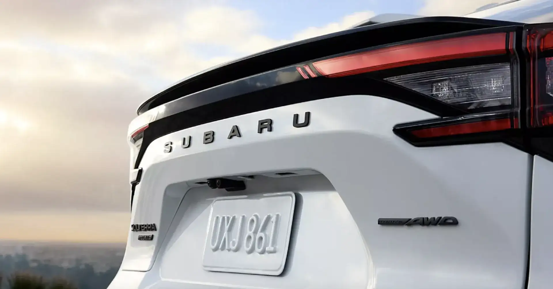 2026 Subaru Solterra Touring XT shown in Cosmic White Pearl