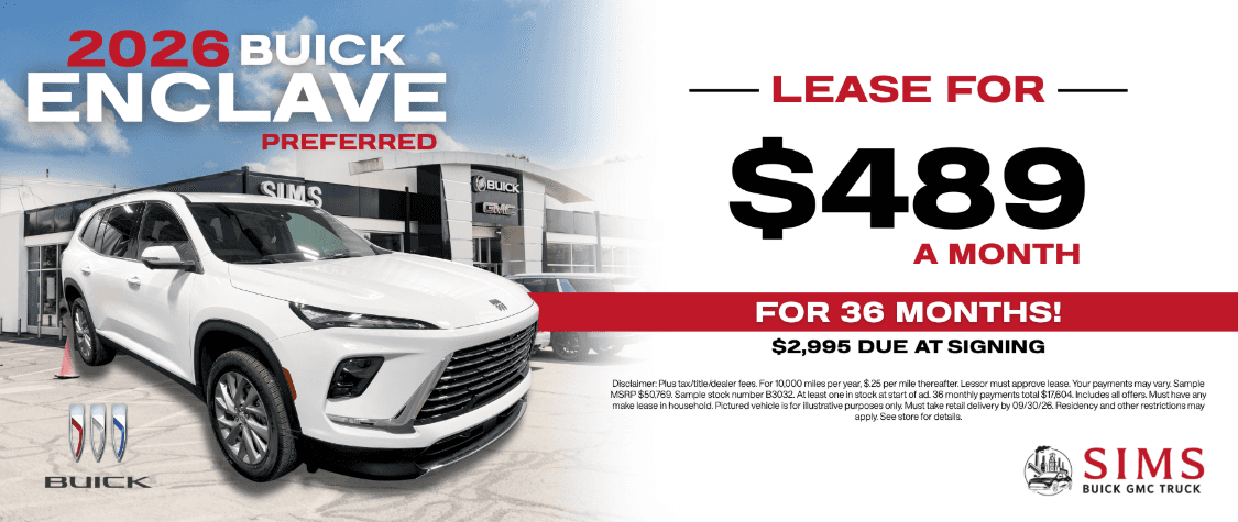 2026 Buick Enclave Preferred Lease Special