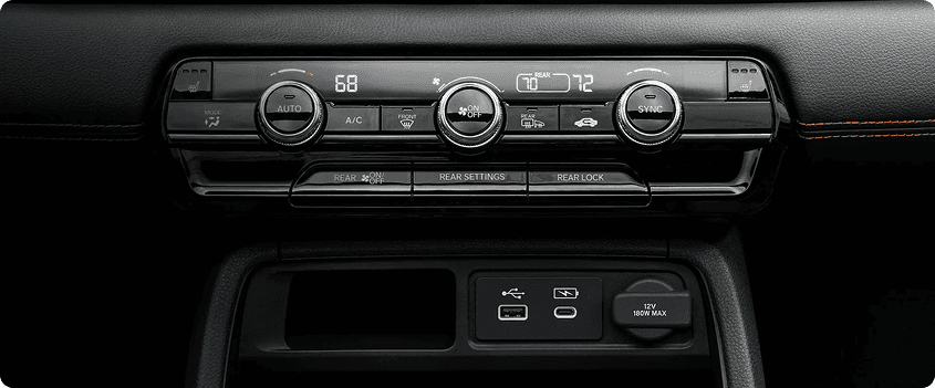 Tri-Zone Climate Control