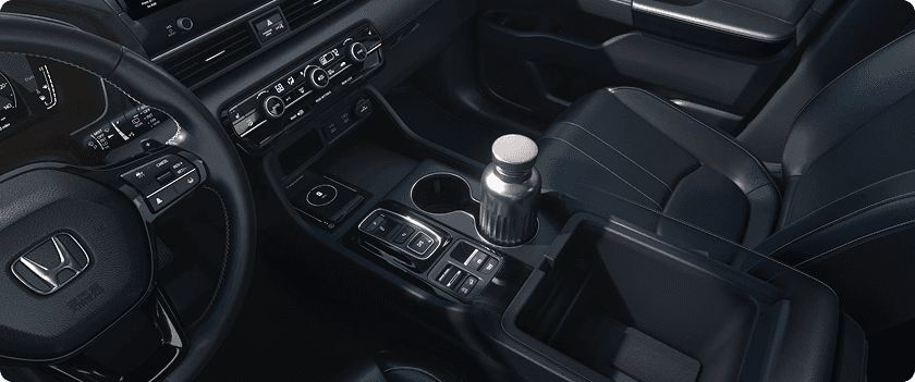 Leather-Trimmed Interior