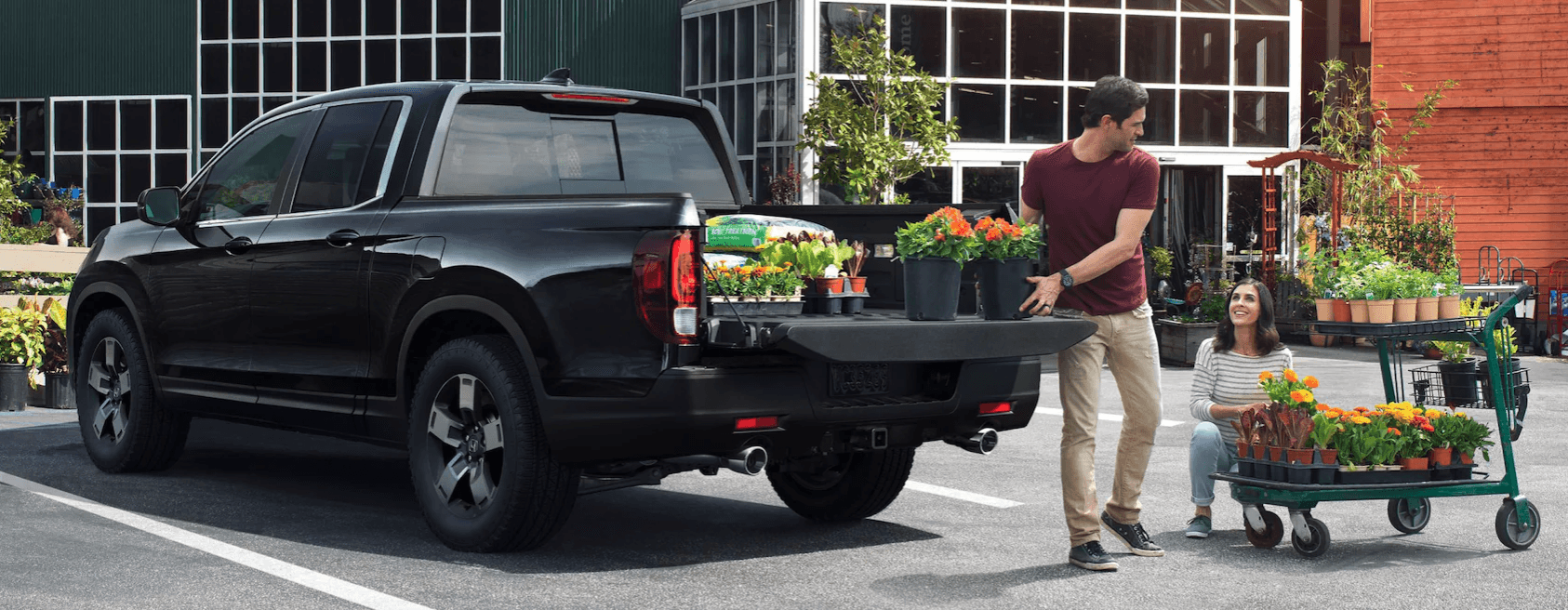 Cargo capacity of the 2026 Honda Ridgeline TrailSport for sale in Florence, AL at Singing River Honda