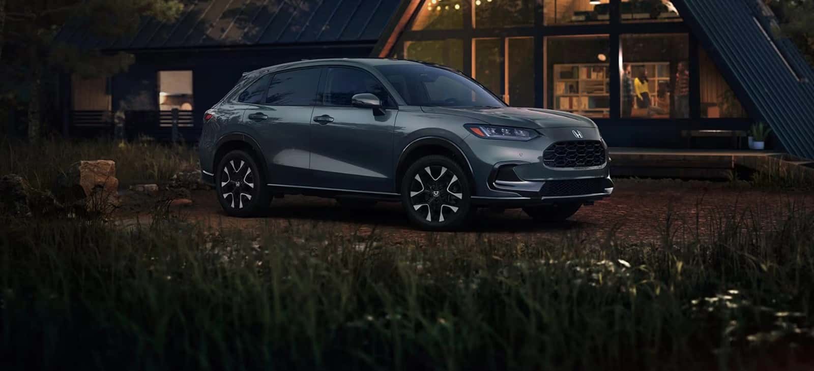 2027 Honda HR-V compact SUV exterior parked, available at Singing River Honda in Florence, AL