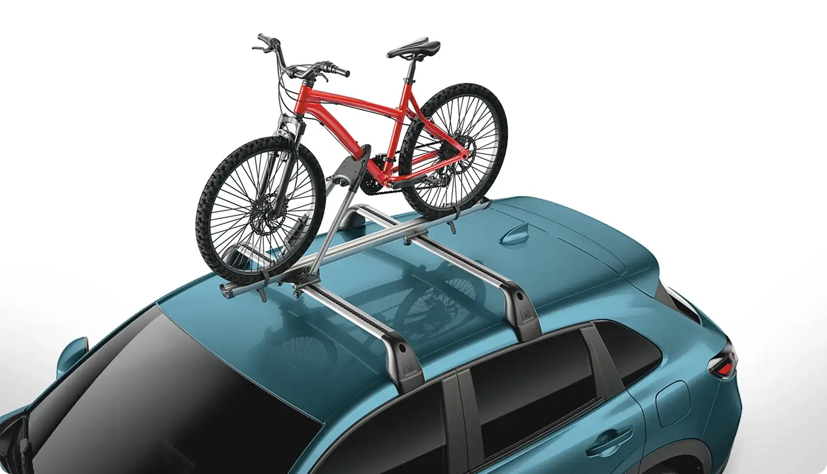 Frame-mount bike attachment accessory carrying a bicycle on the 2027 Honda HR-V