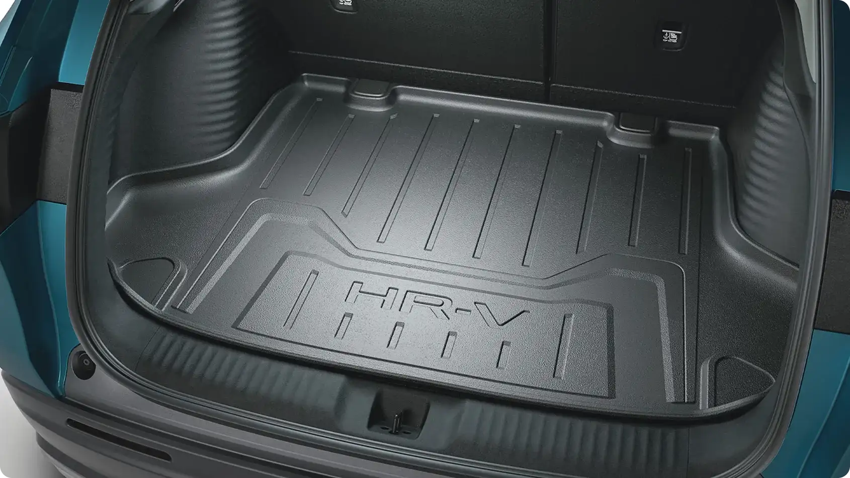 Molded cargo tray accessory protecting the 2027 Honda HR-V rear floor