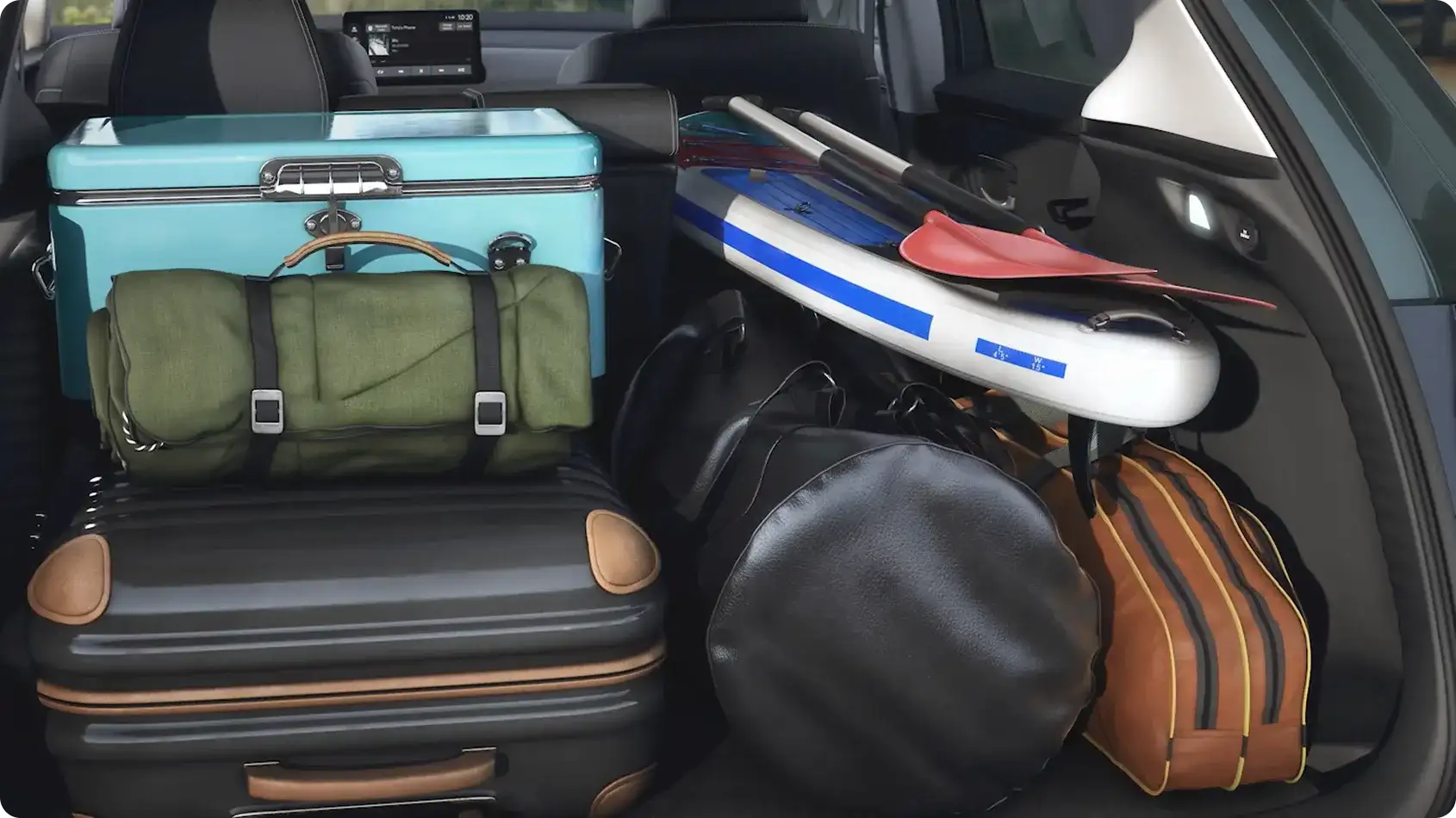 24.4 cubic feet of cargo space behind the rear seats of the 2027 Honda HR-V