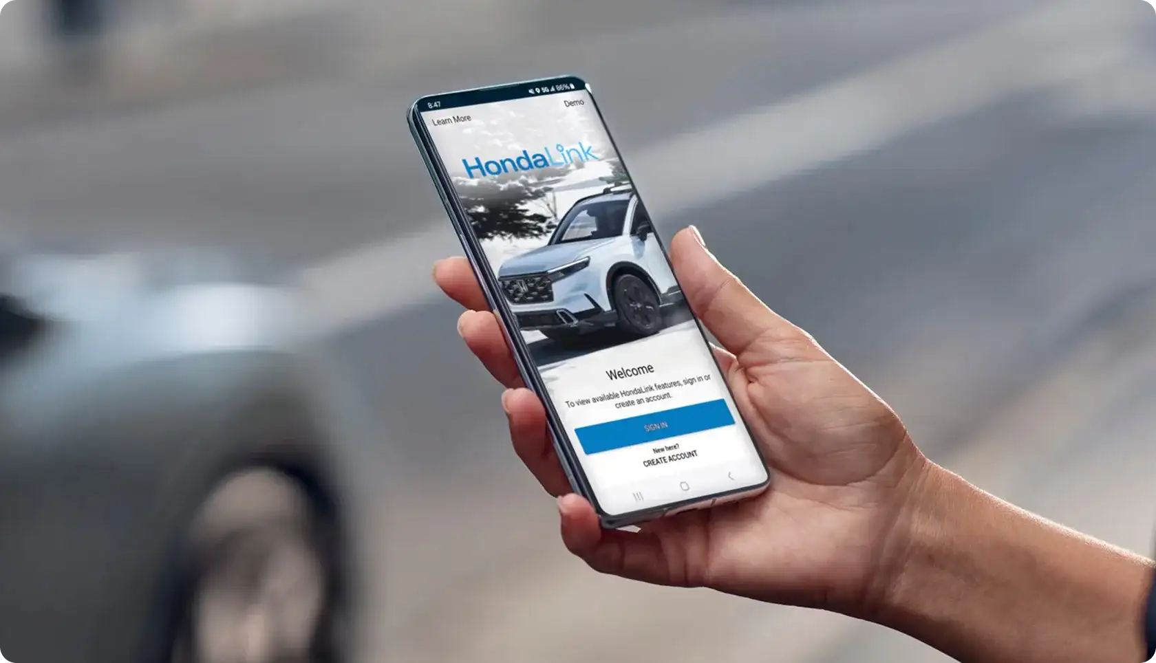 HondaLink connected-services app for the 2027 Honda HR-V