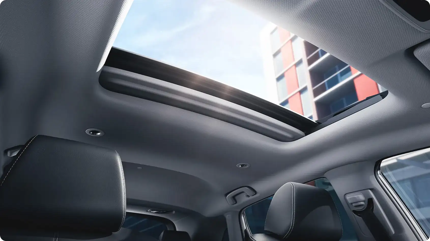 One-touch power moonroof letting light into the 2027 Honda HR-V cabin
