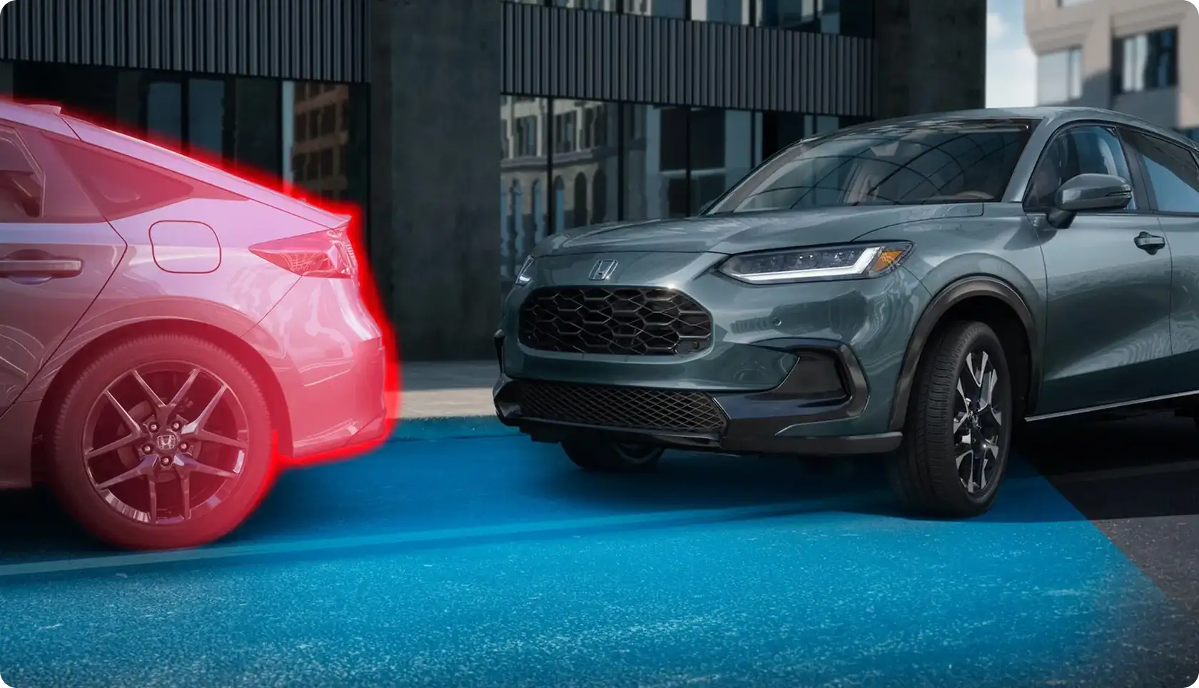 Front and rear parking sensors available on the 2027 Honda HR-V