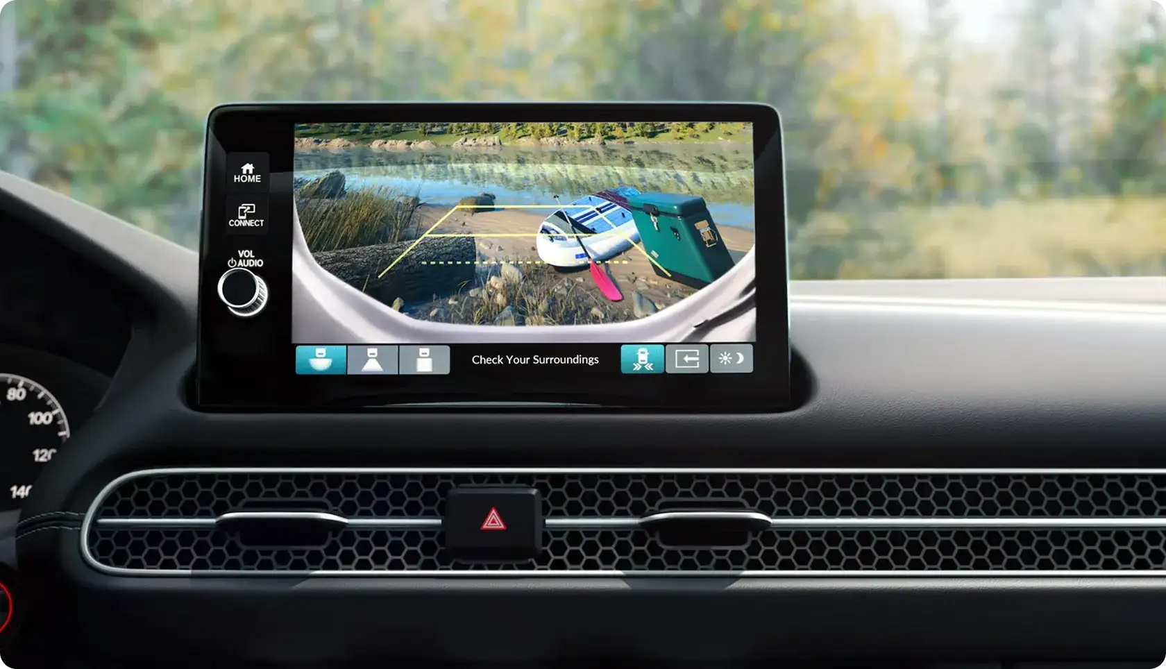 Multi-angle rearview camera with dynamic guidelines on the 2027 Honda HR-V