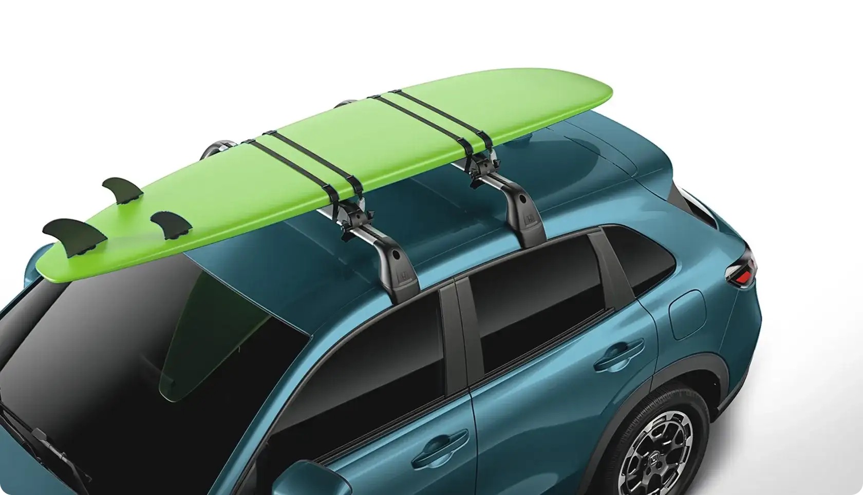 Surfboard and paddleboard attachment accessory on the 2027 Honda HR-V
