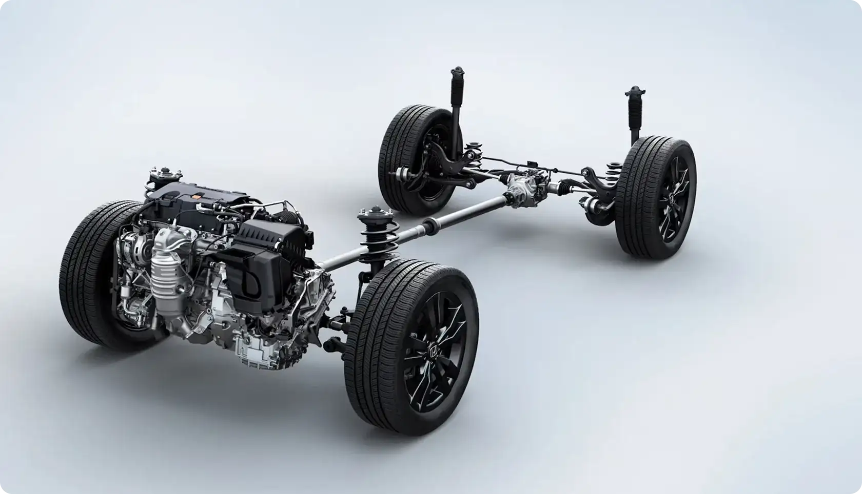 MacPherson strut front and multi-link rear suspension of the 2027 Honda HR-V