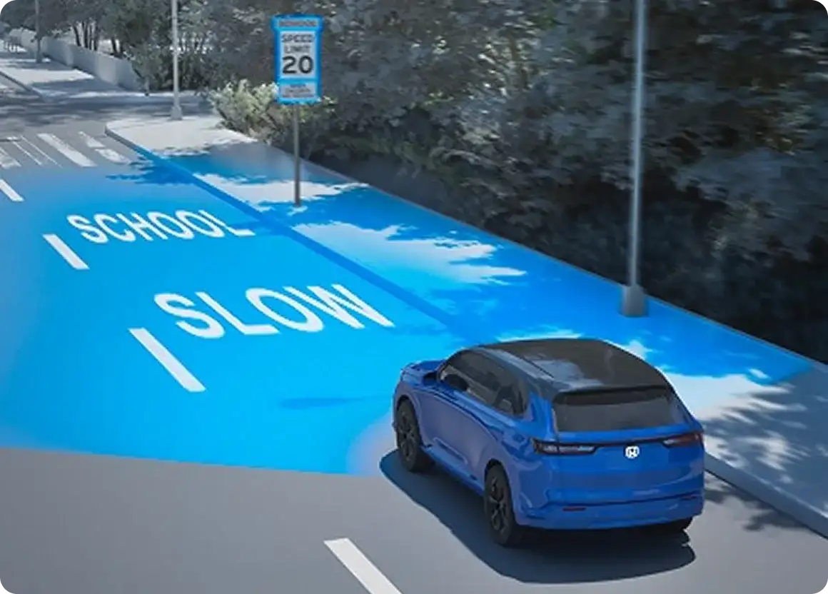Traffic Sign Recognition System displaying speed limits in the 2027 Honda HR-V