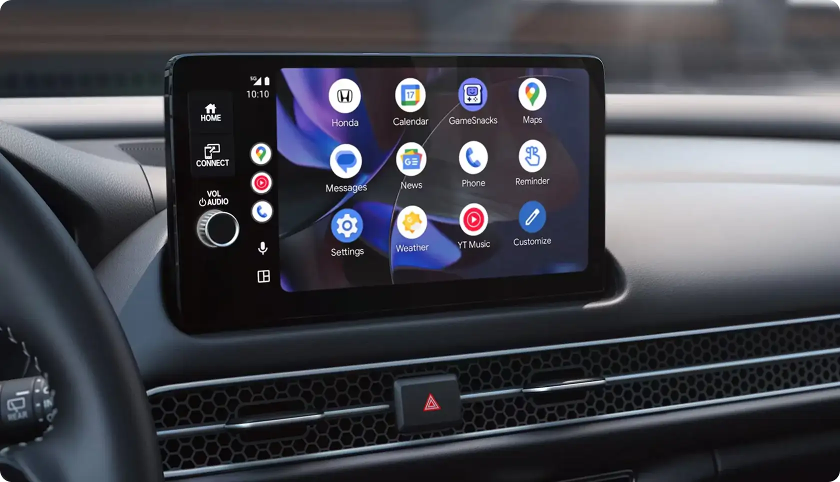 Wireless Android Auto compatibility on the 2027 Honda HR-V 9-inch touchscreen