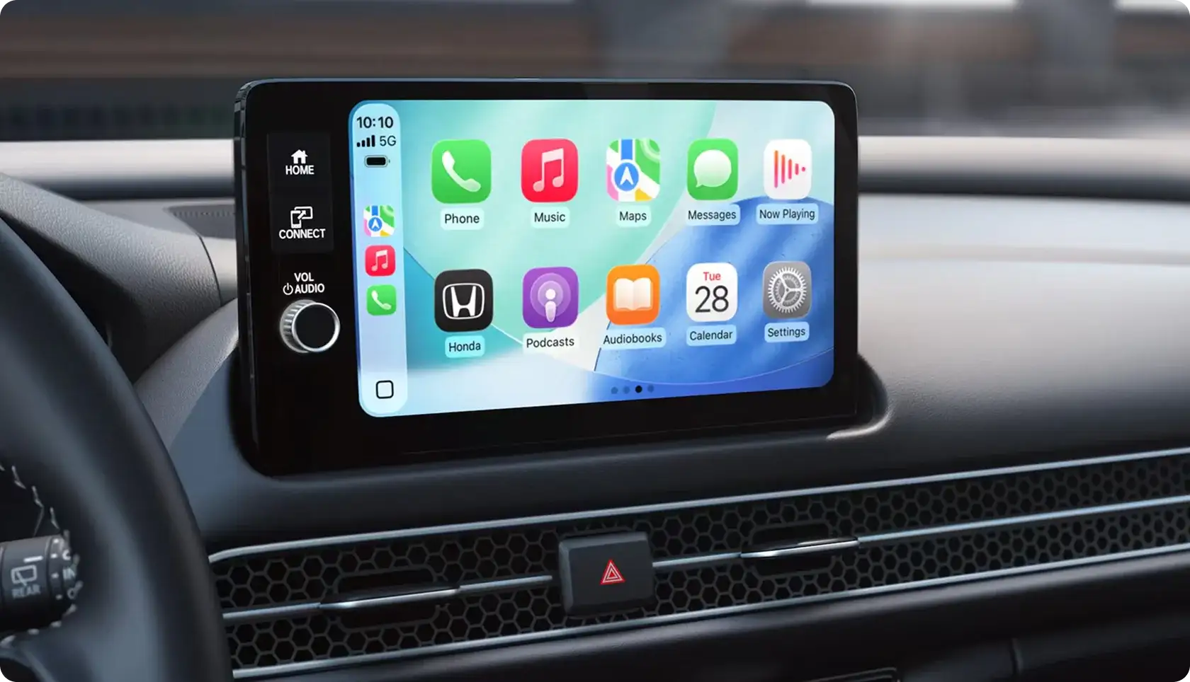 Wireless Apple CarPlay compatibility on the 2027 Honda HR-V 9-inch touchscreen