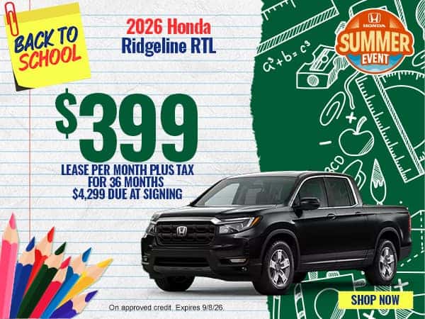 2026 Honda Ridgeline RTL