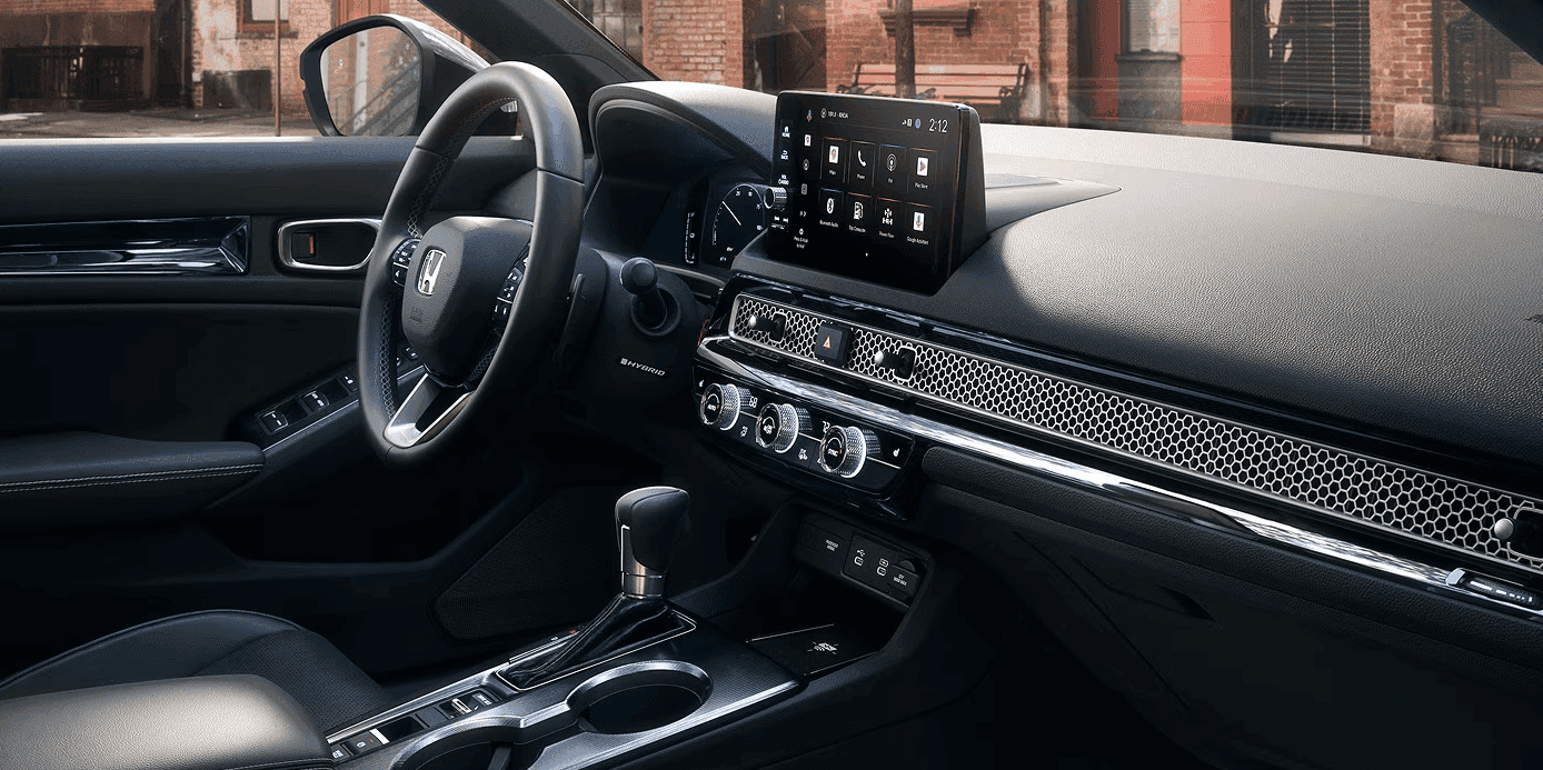 Interior of the Honda Civic LX for sale in Florence, AL at Singing River Honda