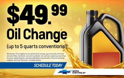 $49.99 Oil Change