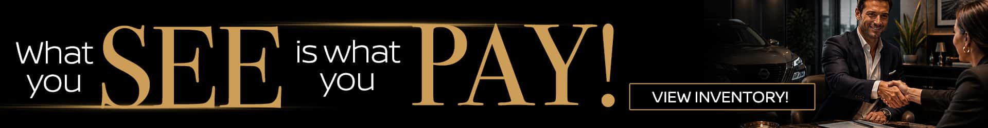 Nissan You Pay What We Pay