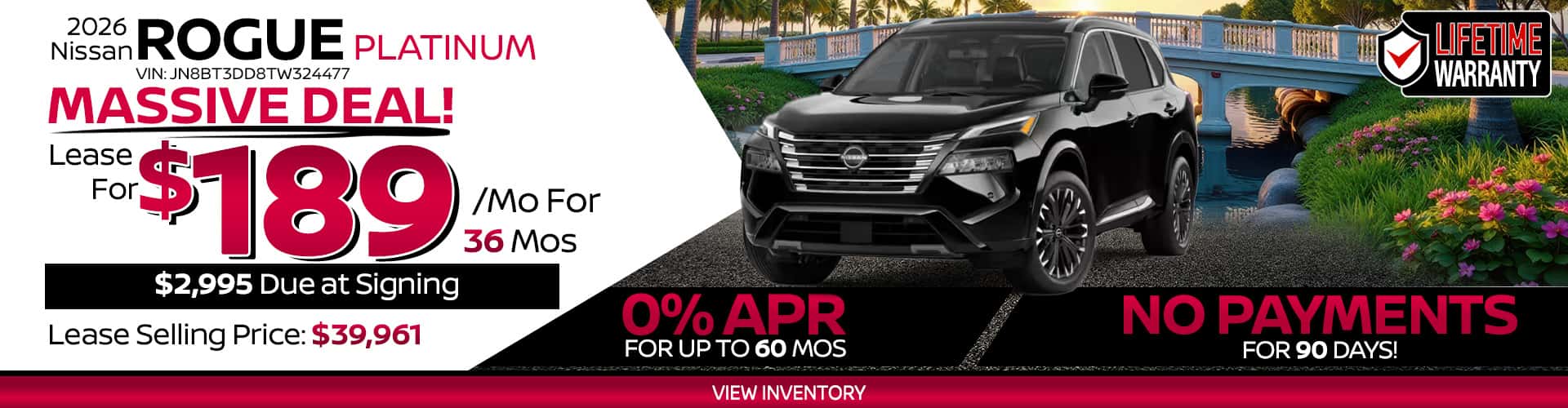 2026 Nissan Rogue - Massive Deal