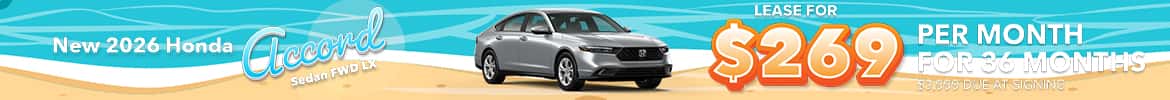 New 2026 Honda Accord Sedan FWD LX