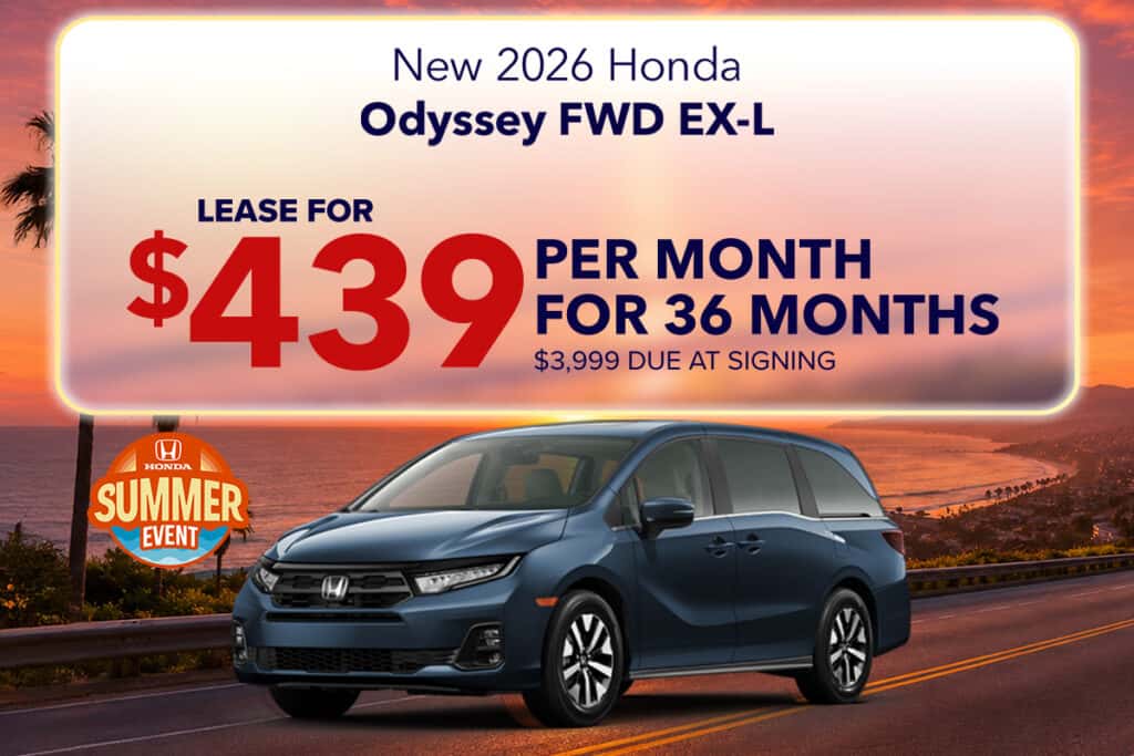 New 2026 Honda Odyssey FWD EX-L