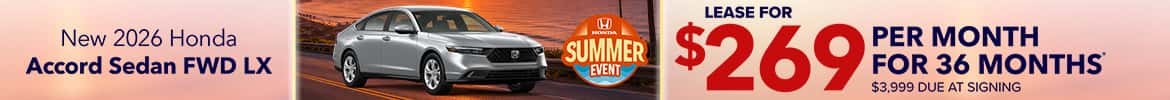 New 2026 Honda Accord Sedan FWD LX