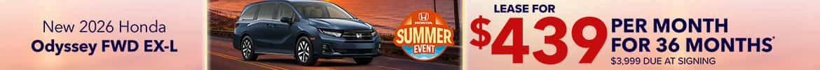 New 2026 Honda Odyssey FWD EX-L
