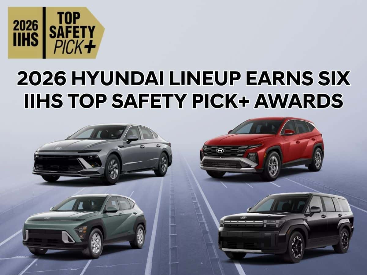 2026 Hyundai Lineup Earns Six IIHS Top Safety Pick+ Awards- Blog
