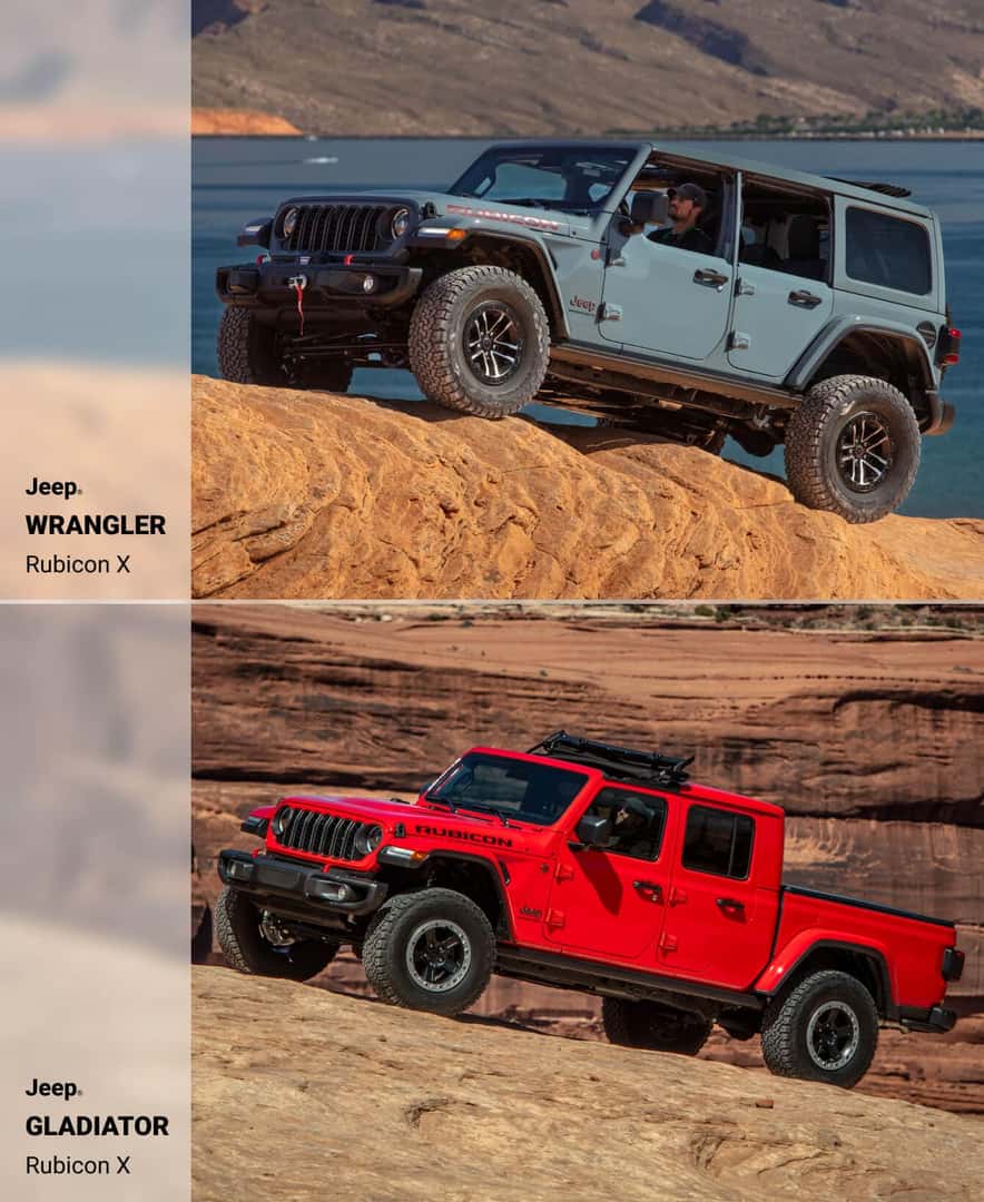 Jeep Wrangler vs. Gladiator Off-Road Performance