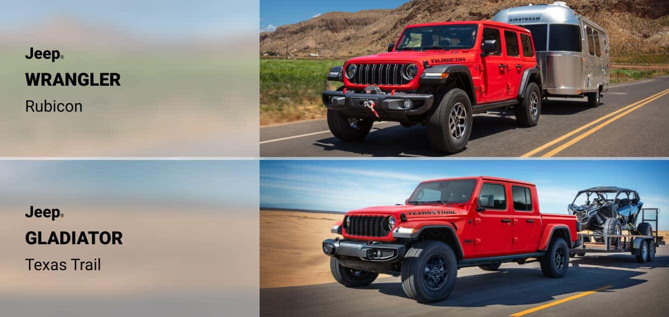 Jeep Wrangler vs. Gladiator Towing Capacity