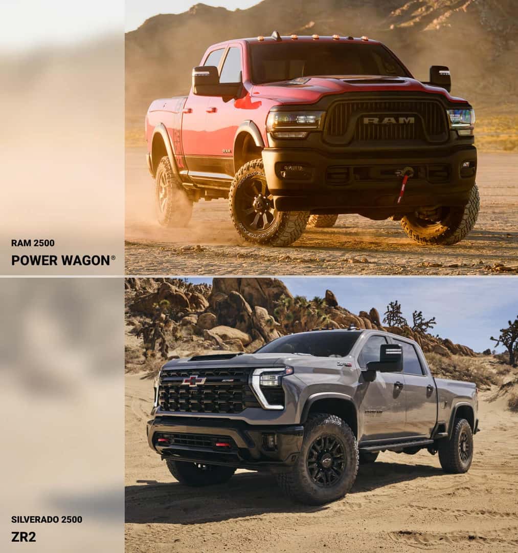 Ram 2500 vs. Chevy Silverado 2500 HD Trucks: Interior