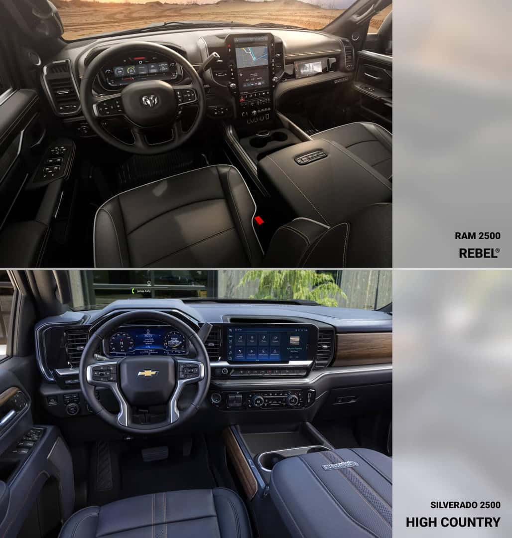 Ram 2500 vs. Chevy Silverado 2500 HD Trucks: Trim Levels