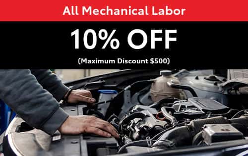 10% OFF All Mechanical Labor