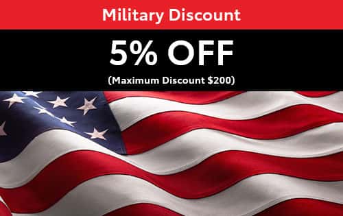 Military Discount — 5% OFF Any Service