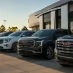 Golden Hour GMC Dealership Row